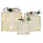 EMOS 60 LED dekoracija, božićni darovi s ukrasima, bijela, 3/1