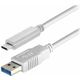 Transmedia C511-1WL, USB Type-C / USB A kabel, 1m, bijeli