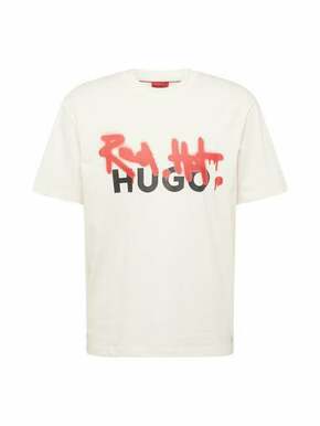 HUGO Red Majica 'Dinricko' crvena / crna / bijela