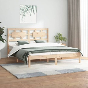 VidaXL Okvir za krevet od masivne borovine 150 x 200 cm 5FT King Size