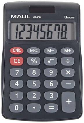Maul MJ 450 stolni kalkulator crna Zaslon (broj mjesta): 8 baterijski pogon