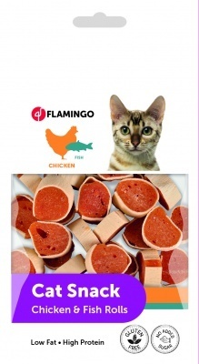 Flamingo Cat Snack - kolutovi od piletine i ribe 50 g
