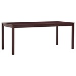 Blagavaonski stol tamnosmeđi 180 x 90 x 73 cm od borovine