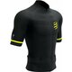 Compressport Trail Postural SS Top M Black/Safety Yellow M Majica za trčanje s kratkim rukavom