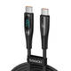 Toocki Charging Cable USB C-C, 1m, PD 100W (Black)