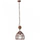 BRILLIANT HK17186S55 | Matrix-2 Brilliant visilice svjetiljka 1x E27 rdža smeđe, drvo