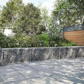 Gabion s 5 mm žicom i mrežom 5x5 cm 400x20x50 cm
