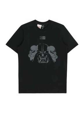 ADIDAS SPORTSWEAR Tehnička sportska majica 'Adidas x Star Wars' tamo siva / crna