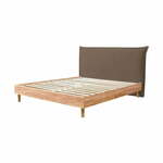 Smeđi/u prirodnoj boji bračni krevet s podnicom 180x200 cm Charlie – Bobochic Paris
