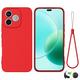 HQ Premium Quality Protuklizna silikonska maskica za Honor 600 Lite Mat Crvena
