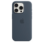 Maskica Apple iPhone 15 Pro Max Silicone Case with MagSafe Storm Blue