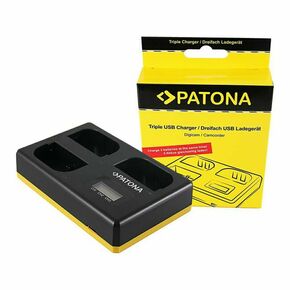 Patona USB LCD Triple Charger punjač za Canon LP-E6 LP-E6N LPE6 EOS R