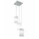 FANEUROPE I-SQUARE/S3 | Square-FE Faneurope visilice svjetiljka Luce Ambiente Design 3x E27 krom, opal