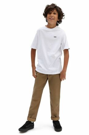 Vans - Dječja majica 129-173 cm - bijela. Dječja majica iz kolekcije Vans. Model izrađen od pletenine.