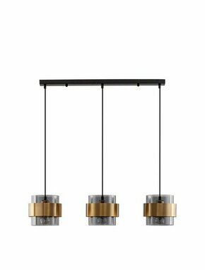 NOVA LUCE 9236382 | Sianna Nova Luce visilice svjetiljka s mogućnošću skraćivanja kabla 3x E27 crno