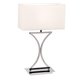 ENDON 96930-TLCH | Epalle Endon stolna svjetiljka 58,5cm sa prekidačem na kablu 1x E27 krom, bijelo