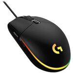 Logitech G203 Lightsync gaming miš, optički, žični, 8000 dpi, 25G, 1ms, 1000 Hz, bijeli/crni/plavi