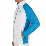 Muška sportski pulover Prince Warm Up Jacket - white/blue