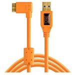 Alati za vezivanje TPro USB 3.0 Micro-B pod pravim kutom 4,6 m / 15 ORG Tether Tools USB kabel 4.60 m narančasta