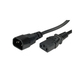 Roline VALUE naponski kabel PC-Monitor, IEC320 C14-C13 10A, M/F, 3.0m, crni