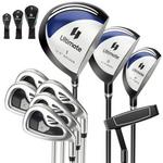 Northix Muški set golf palica 9 dijelova s karbonskim osovinama