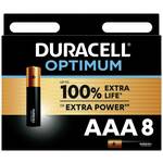 Duracell Optimum micro (AAA) baterija alkalno-manganov 1.5 V 8 St.