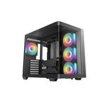 Računalniško ohišje DeepCool CG530U 4F, ATX, Midi-Tower, ARGB, ukrivljeno steklo, črno, R-CG530U-BKAGA4-G