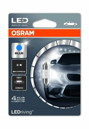 Osram LEDriving Standard SL festoon (C3W C5W C10W) LED žaruljaOsram LEDriving Standard SL festoon (C3W C5W C10W) LED bulb - 31mm - plava C5W-STBLUE-31-1