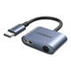Audio adapter UGREEN CM231 USB-C na mini priključak 3,5 mm (sivo)