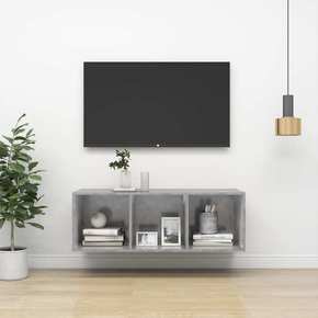 vidaXL Zidni TV ormarić siva boja betona 37 x 37 x 107 cm od iverice