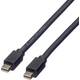 Roline Mini-DisplayPort priključni kabel Mini DisplayPort utikač, Mini DisplayPort utikač 2.00 m crna 11.04.5640 sa zaštitom DisplayPort kabel
