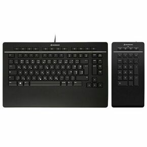 3DCONNEXION Keyboard Pro Numpaddal US engleski crno