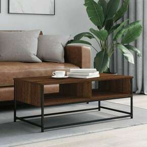 Stolić za kavu smeđa boja hrasta 100x51x40 cm konstruirano drvo