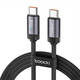 Toocki kabel za punjenje USB C-L, 1m, 20W (crni)