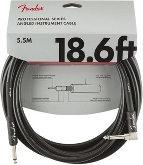 Fender Professional Angled Cable 5.5m Black