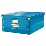 Plava kartonska kutija za pohranu s poklopcem 37x48x20 cm Click&amp;Store – Leitz