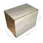 Drvena pliometrijska kutija - 51 x 61 x 76 cm