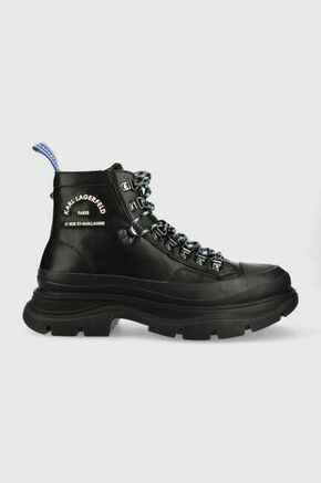 Planinarske cipele KARL LAGERFELD KL22943 Black Lthr / Mono
