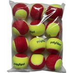 Teniske loptice za juniore Polyfibre Stage 3 Red Presureless Tennisballs 12B