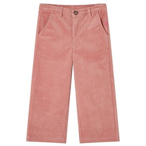 VidaXL Dječje hlače od samta starinske ružičaste boje 116