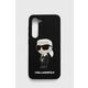 Karl Lagerfeld KLHCS23SSNIKBCK Samsung Galaxy S23 hardcase black Silicone Ikonik