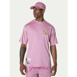 New Era T-shirt New York Yankees MLB Floral 60596338 Ružičasta Regular Fit