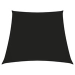 vidaXL Jedro za zaštitu od sunca od tkanine trapezno 3/4 x 2 m crno