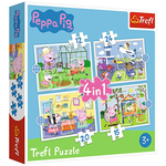 Peppa Pig i sjećanje na ljetovanje puzzle 4 u 1 - Trefl
