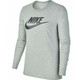 Ženska majica dugih rukava Nike Swoosh Essential LS Icon Ftr - dk grey heather/black