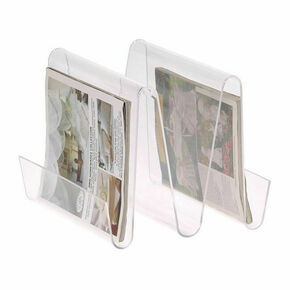 Magazine rack DKD Home Decor Transparent Acrylic (30 x 31 x 25 cm)