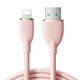 Šareni kabel 3A USB na Lightning SA29-AL3 / 3A / 1,2m (ružičasti)