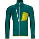Ortovox Fleece Grid Jacket M Pacific Green S Majica s kapuljačom na otvorenom
