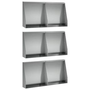 Zid za zadržavanje 6 kom. 40 x 12 x 50 cm Pocinčani čelik