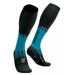 Compressport Full Socks Winter Run Mosaic Blue/Black T2 Čarape za trčanje